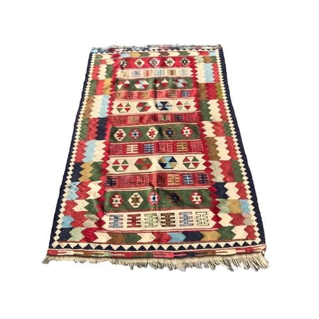 【USED】VINTAGE HANDMADE OLD KILIM OF IRAN