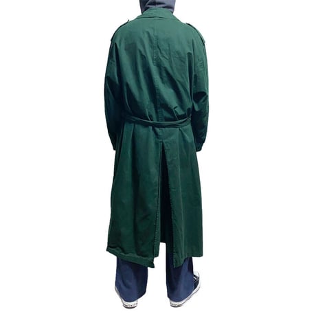 【USED】80'S-90'S GIORGIO ARMANI LONG TRENCH COAT GREEN