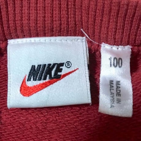【USED】90'S NIKE SWOOSH SWEATSHIRT RED