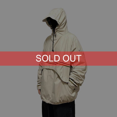 【USED】90'S MAHARISHI TECH CRACKLE HOODIE OFF-WHITE