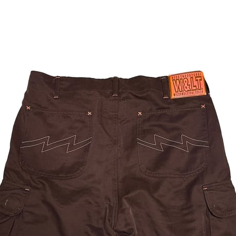 【USED】90's W.&L.T. Cyber Cargo Pants Brown