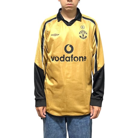 【DEAD STOCK】00'S UMBRO MANCHESTER UNITED 100TH ANNIVERSARY  REVERSIBLE L/S FOOTBALL SHIRT