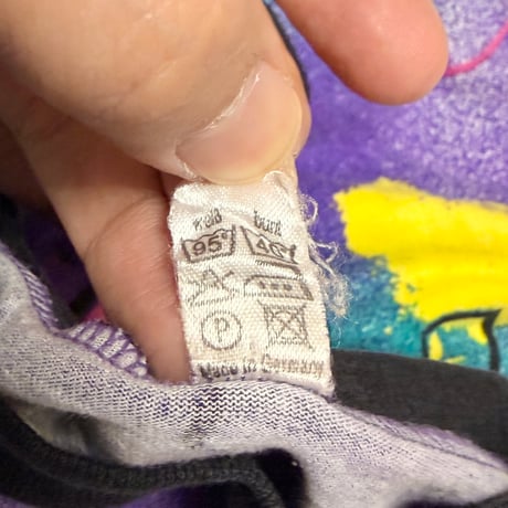 【USED】80's Unofficial Disney Pop-Punk Graffiti T -shirt Made in Germany