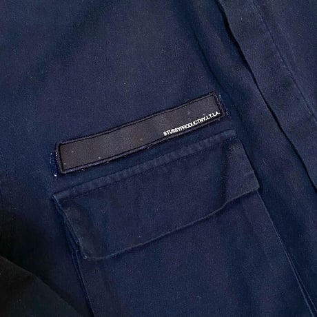 【USED】90'S-00'S STUSSY MINIMAL WORK SHIRT