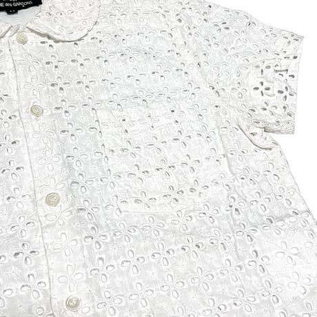 【USED】90's-00's tricot COMME DES GARÇONS CUTWORK EMBROIDERY S/S BLOUSE