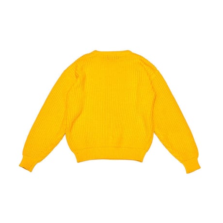 【USED】80'S-90'S INVENTIONS ACRYIC SWEATER YELLOW