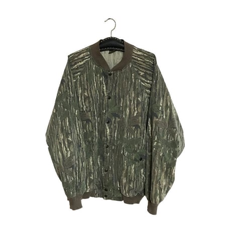 【USED】XXXL REAL TREE CAMO BOMBER BLOUSON