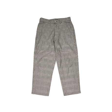 【USED】90's STUSSY GLEN CHECK COTTON TROUSERS