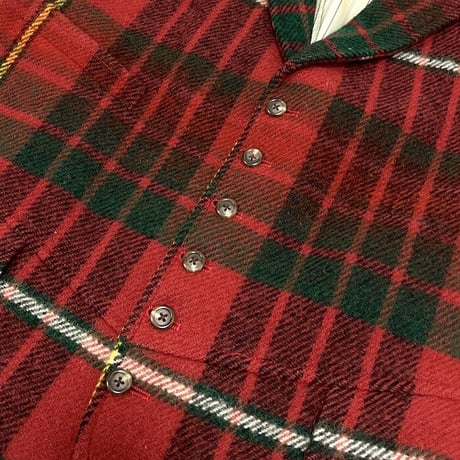 【USED】90'S POLO BY RALPH LAUREN TARTAN CHECK GILLET