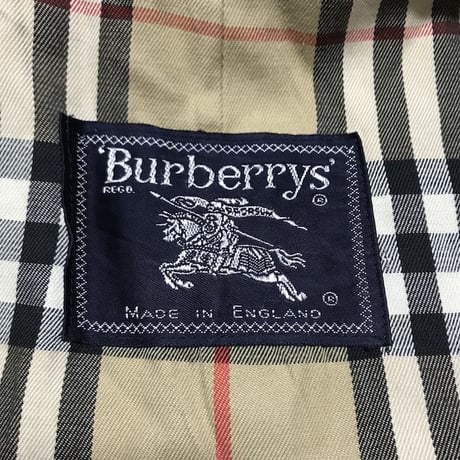 【USED】80'S BURBERRYS STAND FALL COLLAR COAT MADE IN ENGLAND