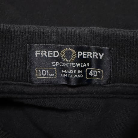 【USED】00's FRED PERRY Classic Twin Tipped Fade Black Polo Made in England