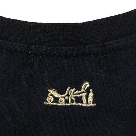 【USED】VINTAGE HERMES LOGO T-SHIRT