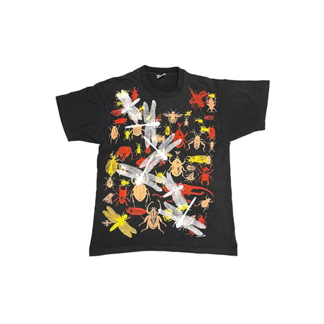 【USED】80's GEAR Multilayer Print Insect T-shirt