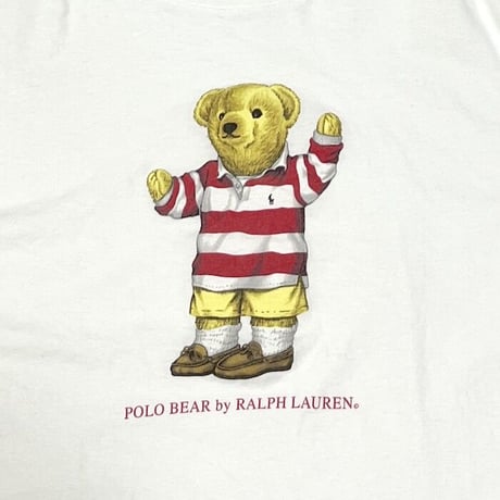 【USED】90'S POLO BY RALPH LAUREN POLO BEAR T-SHIRT