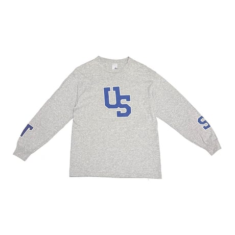 【USED】90's STUSSY “Formation Logo” L/S T-shirt Gray