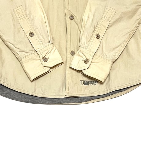 【USED】00's STUSSY LINED SHIRT