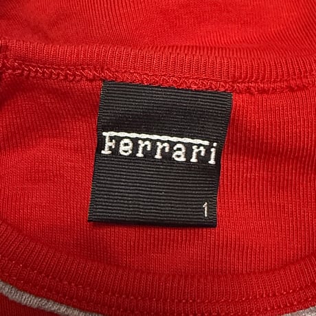 【USED】00's Ferrari Logo Baby Fit T-shirt
