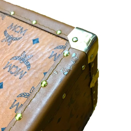 【USED】80'S MCM MONOGRAM TRUNK CASE