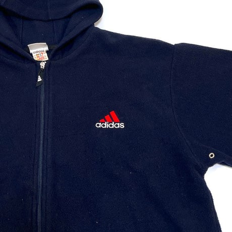 【USED】90'S-00'S ADIDAS PAFORMANCE LOGO FLEECE ZIP PARKA