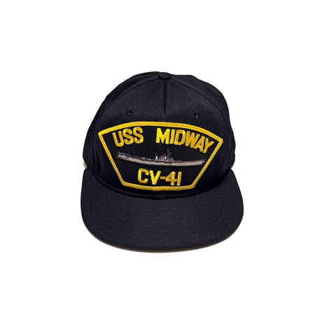 【DEAD STOCK】80's-90's U.S. Navy USS Midway CV-41 Cap