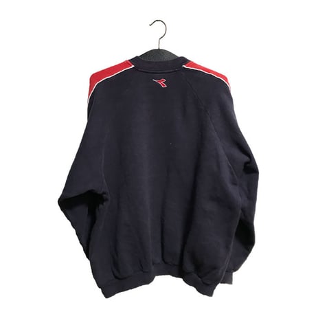 【USED】90'S DIADORA EMBROIDERY SWEATSHIRT