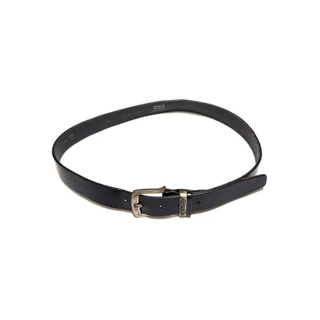 【USED】90's Levi’s Italy-Made Black Leather Belt