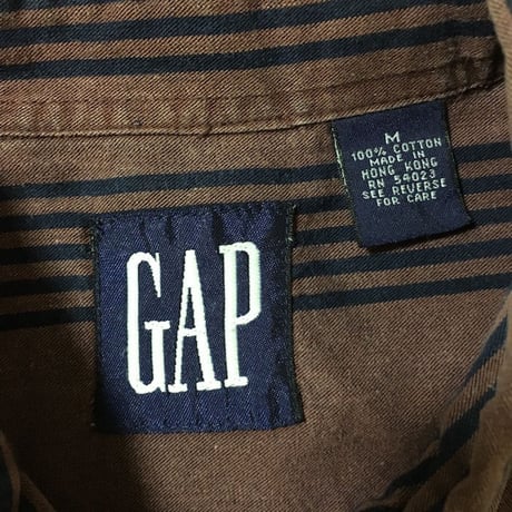 【USED】90'S GAP STRIPE SHIRT