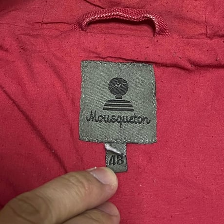 【USED】90's-00's Mousqueton DIAGONAL ZIP DUCK HOODED JACKET