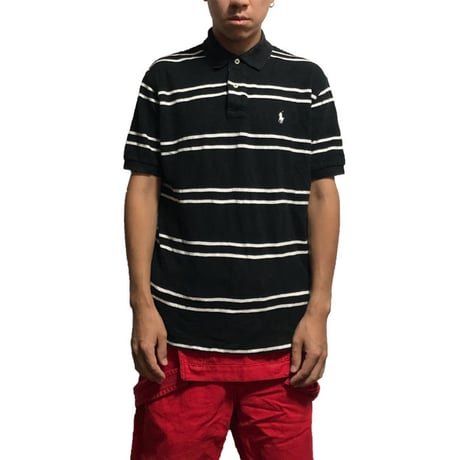 【USED】POLO BY RALPH LAUREN BORDER POLO SHIRT