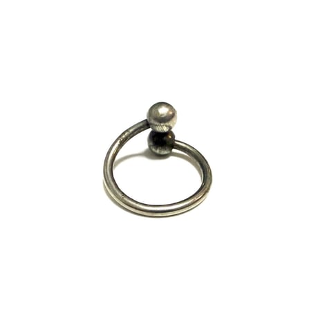 【USED】Vintage Sphere Ends Industrial Ring