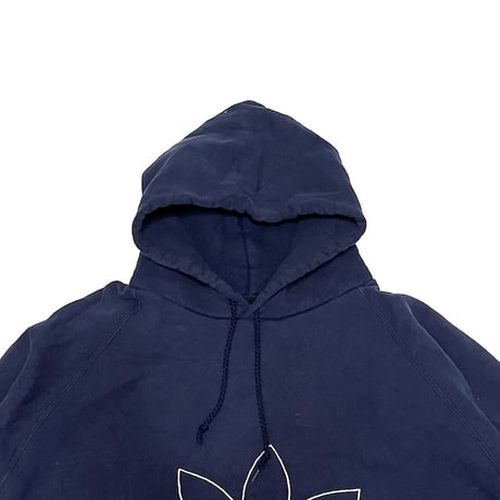 【USED】90'S ADIDAS TREFOIL EMBROIDERY HOODIE