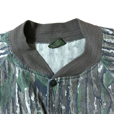 【USED】XXXL REAL TREE CAMO BOMBER BLOUSON
