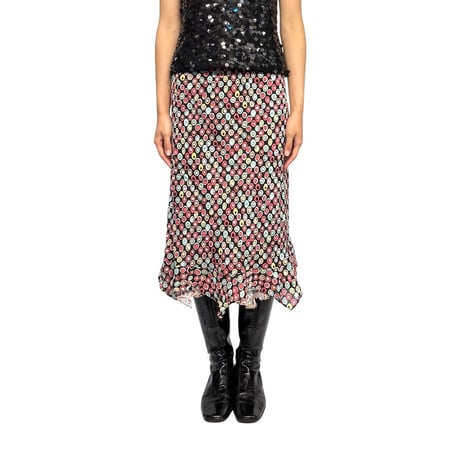 【USED】Vintage Double Vision Reversible Pattern Skirt