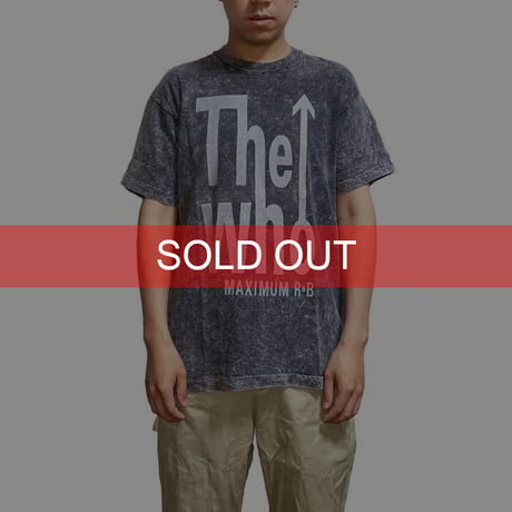 【USED】90'S THE WHO CHEMICAL WASH T-SHIRT