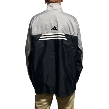 【USED】90'S ADIDAS SPORTS JACKET BLACK×GRAY