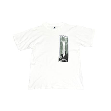 【USED】90'S OLD COLUMBIA WATERFALL CLIMBING T-SHIRT