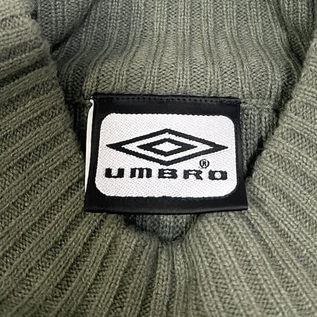 【USED】00'S UMBRO HI-NECK RIB KNIT SWEATER