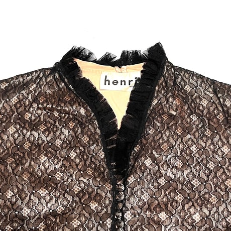 【USED】40's-50's henri MODEL CROPPED LACE JACKET