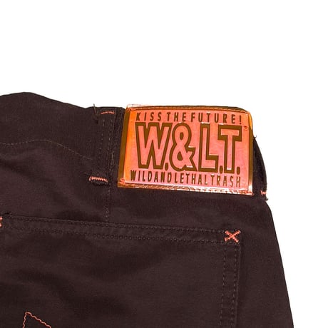 【USED】90's W.&L.T. Cyber Cargo Pants Brown