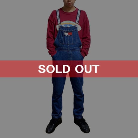【USED】TOMMY JEANS OVERALLS FOR LADY'S