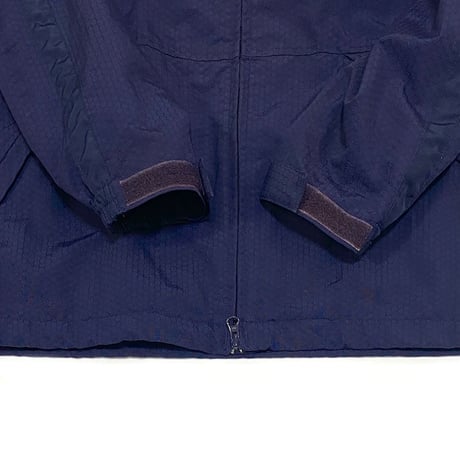 【USED】00'S STUSSY RIPSTOP NYLON HOODED JACKET NAVY