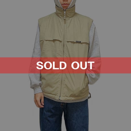 【USED】90'S-00'S STUSSY REVERSIBLE VEST