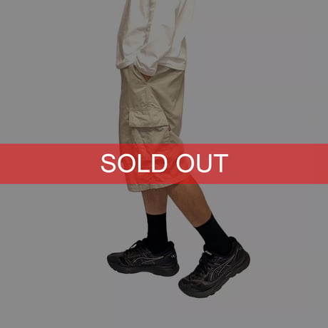 【USED】90's-00's STUSSY Cargo Shorts Beige