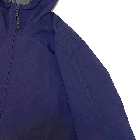 【USED】00'S STUSSY RIPSTOP NYLON HOODED JACKET NAVY