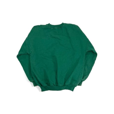 【USED】80'S ADIDAS TREFOIL EMBROIDERY SWEATSHIRT GREEN