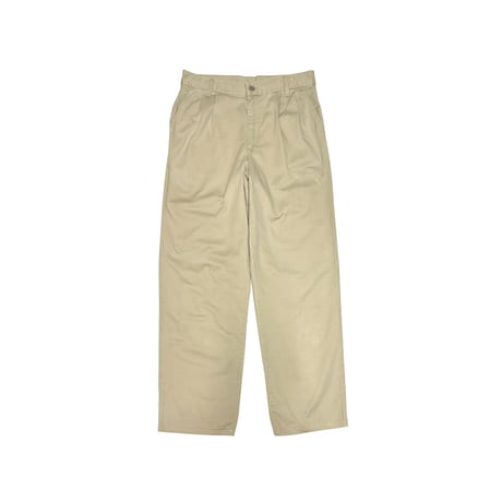 【USED】90's-00's Calvin Klein Khakis 2-Pleat Cotton Chino Pants Made in USA