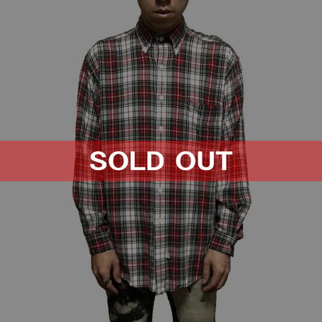 【USED】RALPH LAUREN RAYON CHECK SHIRT
