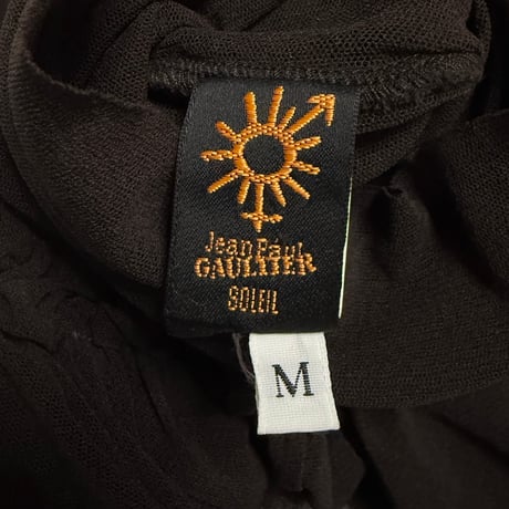 【USED】00's Jean Paul Gaultier SOLEIL Double-Layer Power Net Top