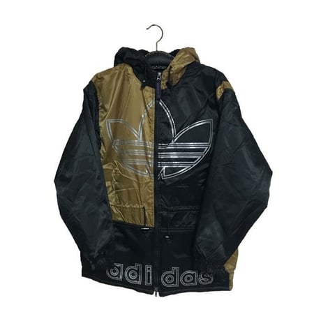 【UESD】80'S-90'S ADIDAS OLD SCHOOL BOMBER BLOUSON BLACK × GOLD