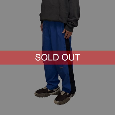 【USED】90's NIKE SIDE SNAP BUTTON TRAINING PANTS